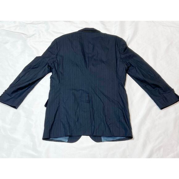 Chaps By Ralph Lauren Virgin Wool Blazer Large Blue Button Pockets Nordstroms - Picture 2 of 14